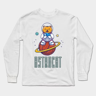 Astrocat Orange Cat Long Sleeve T-Shirt